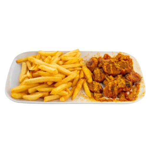 Currywurst + Pommes GROSS